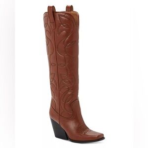 Stella McCartney Tan Heeled Western Boots
